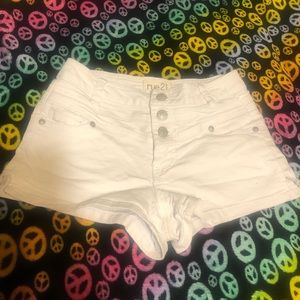 High Waisted Denim Shorts